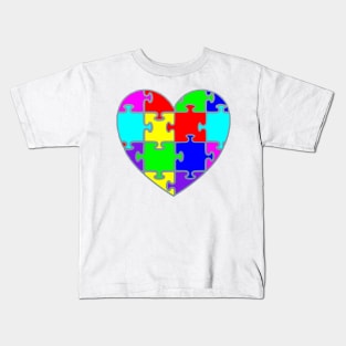 Puzzle Heart Kids T-Shirt